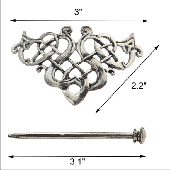 NewâCeltic HairâPinsâSetâofâTwo - Picture 7 of 9